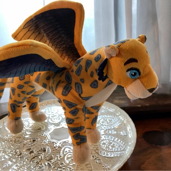 DISNEY Elana Of Avalon Skylar Flying Winged Leopard Cat Plush Stuffed Animal Toy - Picture 2 of 8